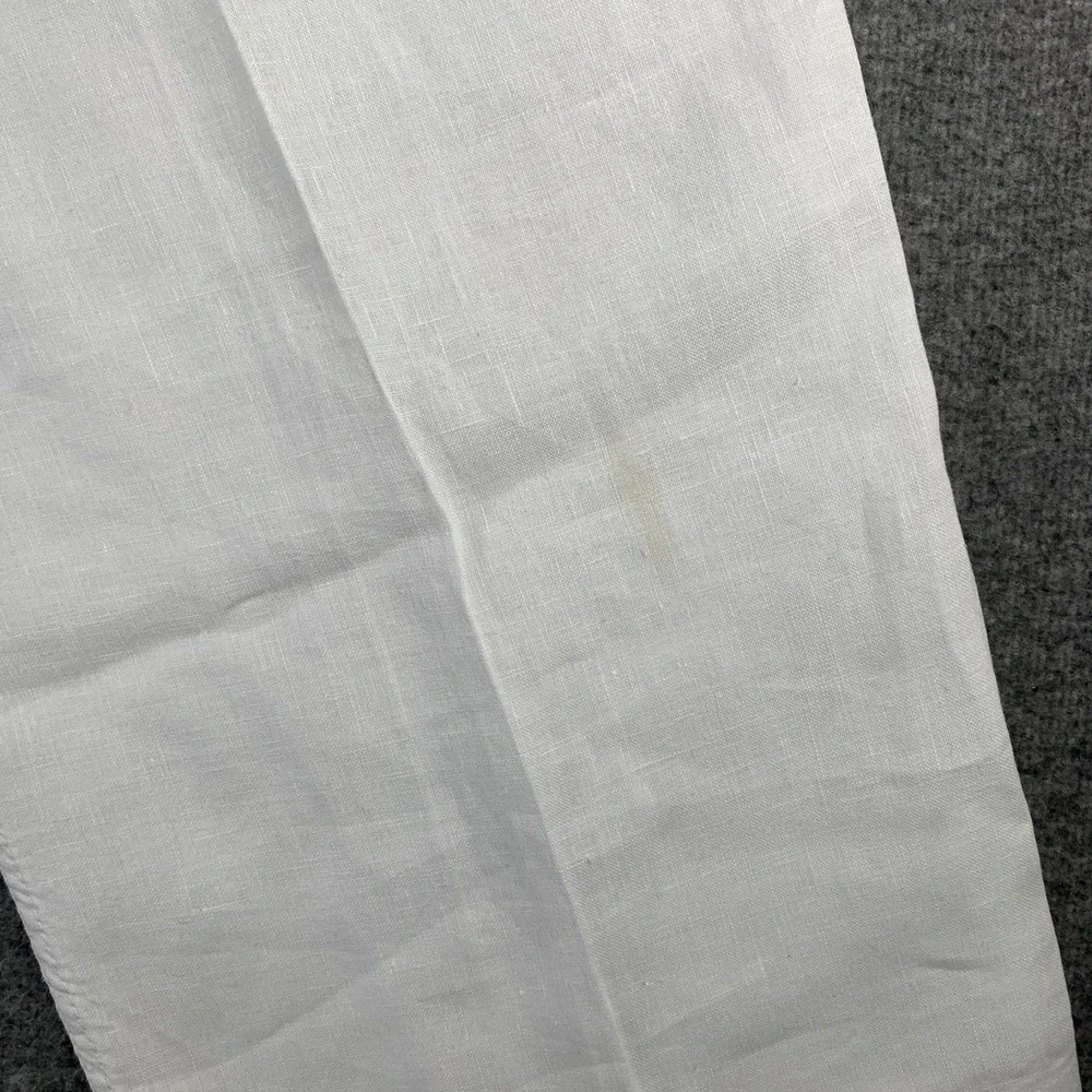 Vilebrequin Linen Pants Men 3XL White Coastal Pull On Drawstring Old Money